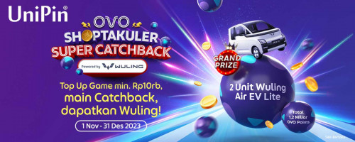 Top Up Game di UniPin dan Dapatkan Catchback Pakai OVO Banyak Bonusnya!